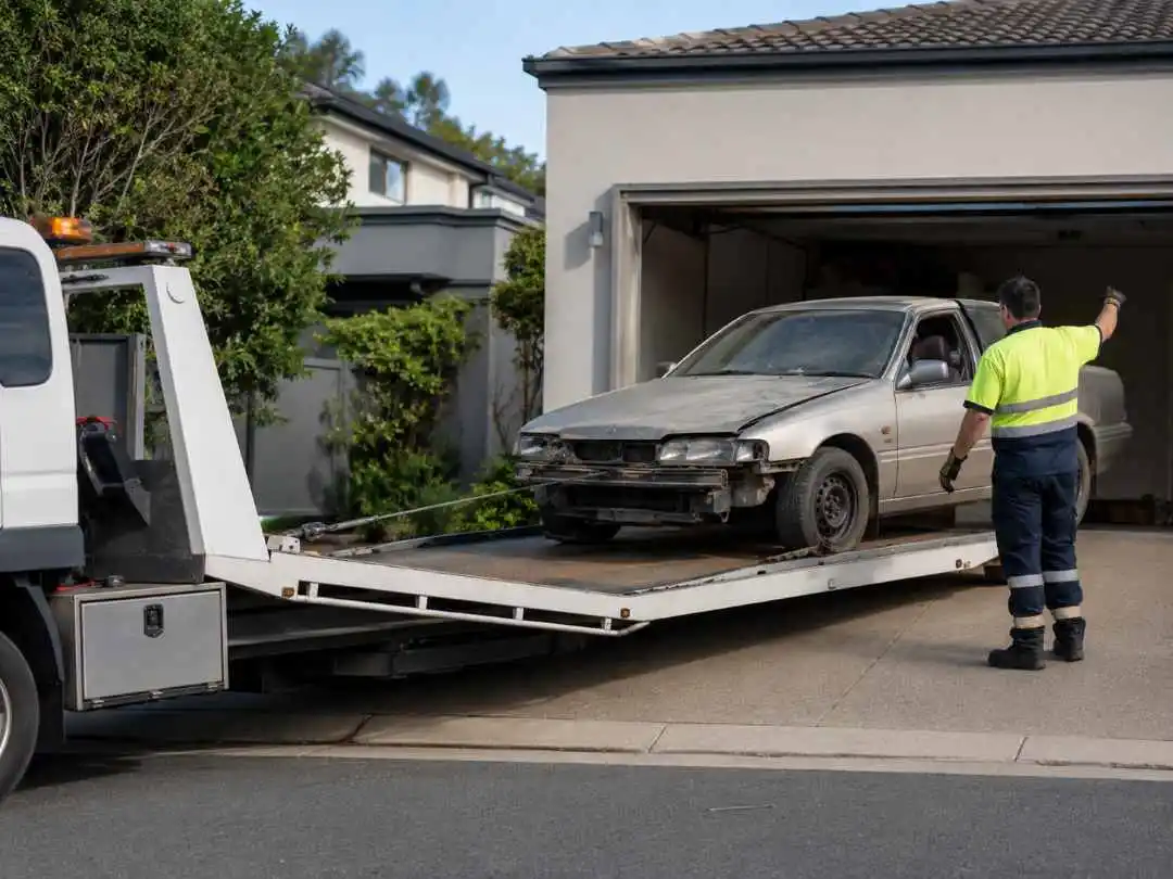 Unwanted car removal Sydney from garage