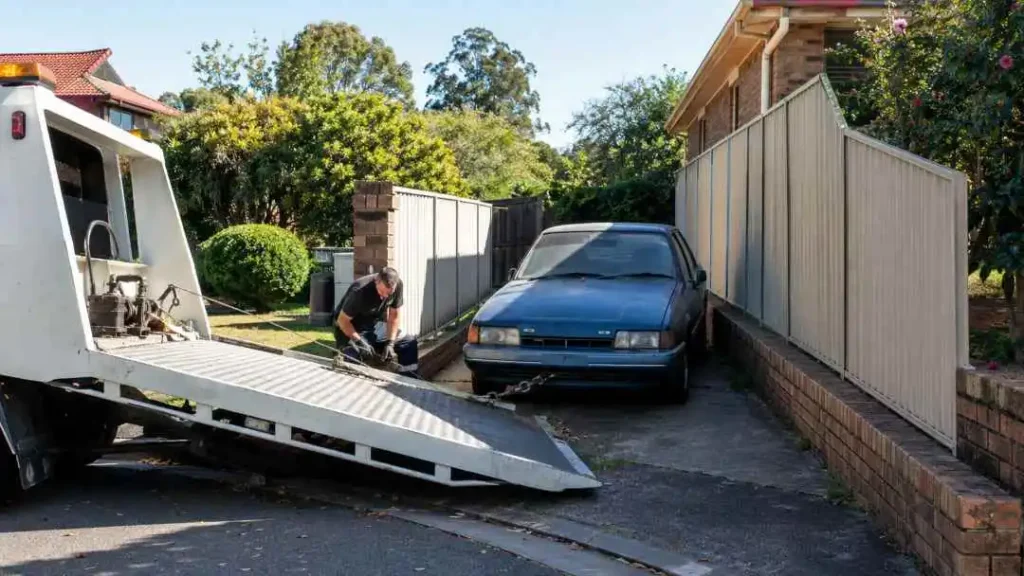 removing vehicle from difficult place